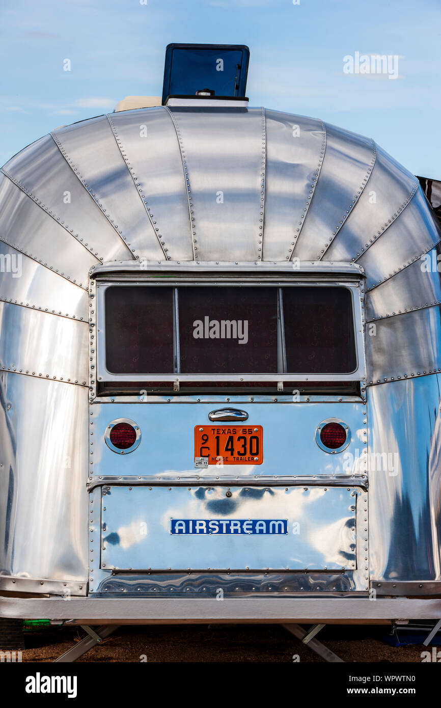 Camping Airstream rimorchi al Airstream vintage Club Rocky Mountain Rally Foto Stock