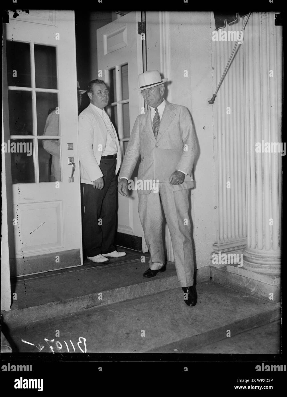 Uomo alla Casa Bianca di Washington, D.C. Foto Stock