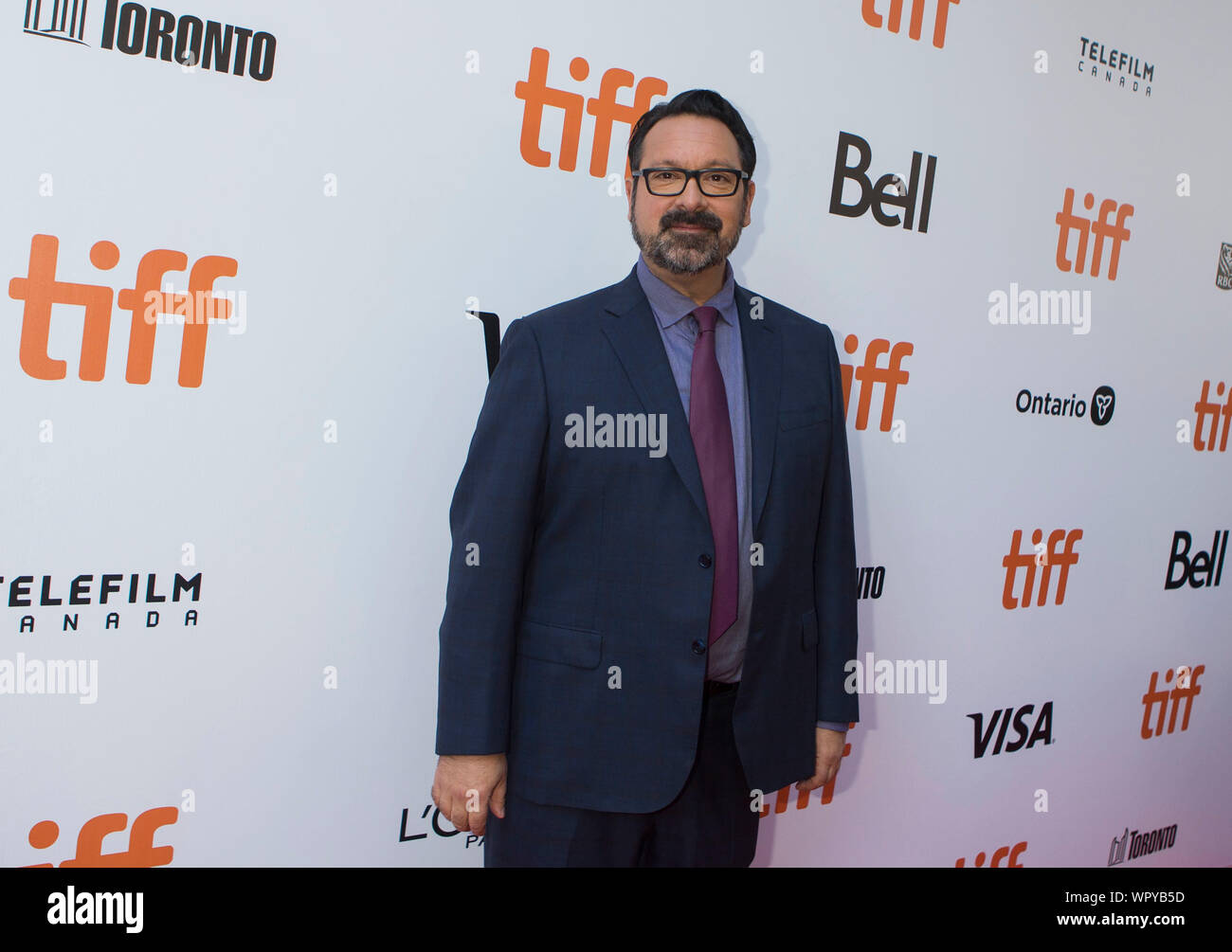 Toronto, Canada. 9 Sep, 2019. Direttore James Mangold pone per le foto prima della international premiere del film "Ford v Ferrari' a Roy Thomson Hall durante il 2019 Toronto International Film Festival (TIFF) a Toronto in Canada il 7 settembre 9, 2019. Credito: Zou Zheng/Xinhua Foto Stock