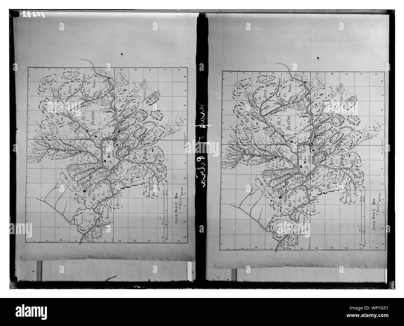 Mappa di Petra Foto Stock