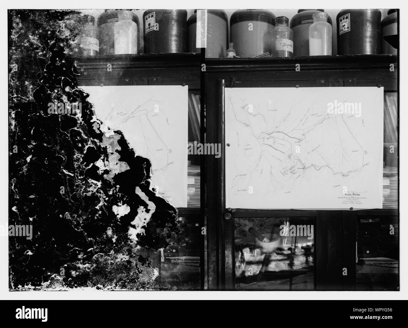 Mappa di Petra Foto Stock