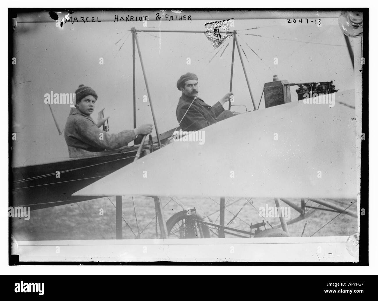 Marcel Hanriot e padre Foto Stock