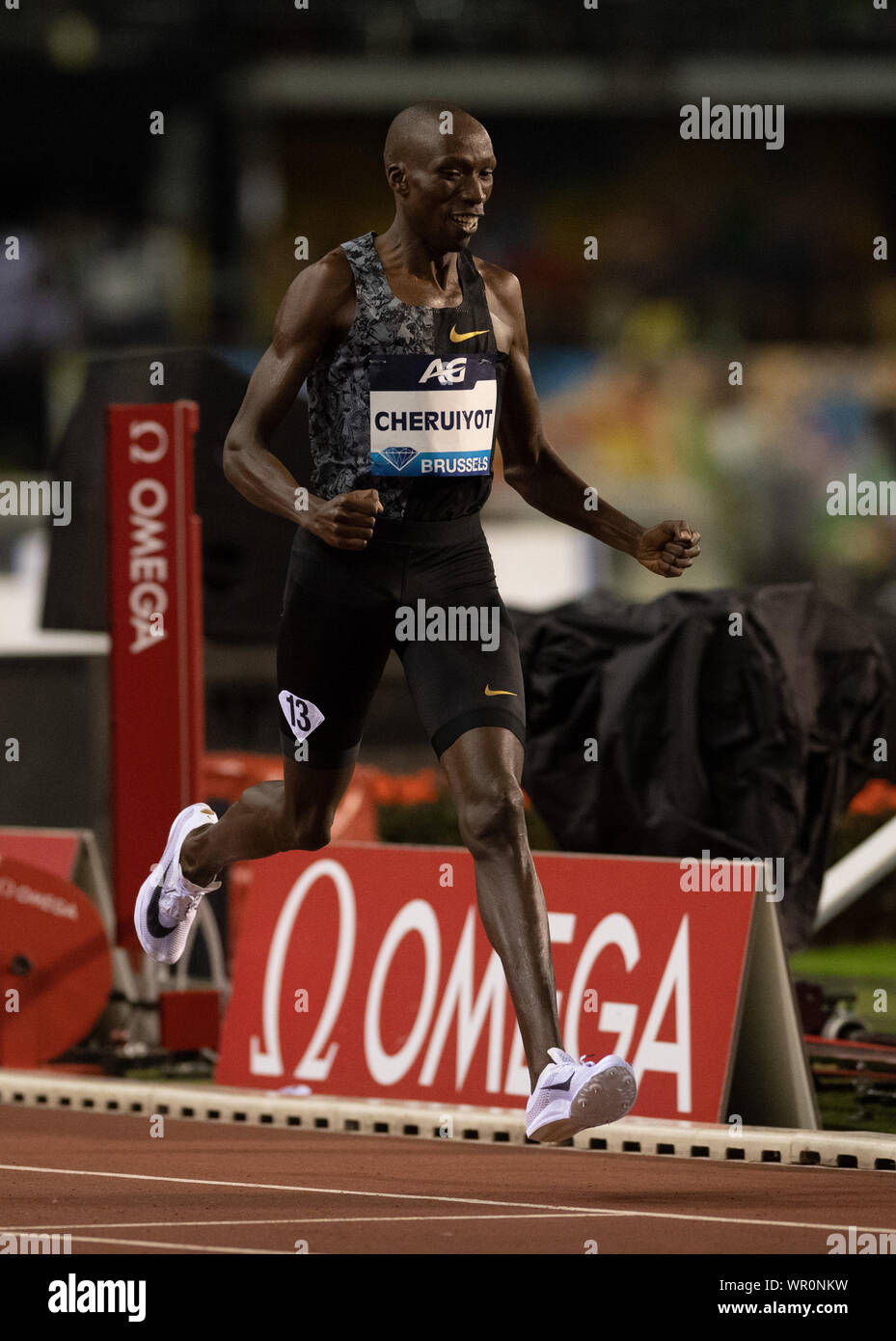 Bruxelles, Belgio. 06 Sep, 2019. Timothy Cheruiyot (KEN) in azione durante la IAAF Diamond League a King Baudouin Stadium, Bruxelles. Credito: SOPA Immagini limitata/Alamy Live News Foto Stock