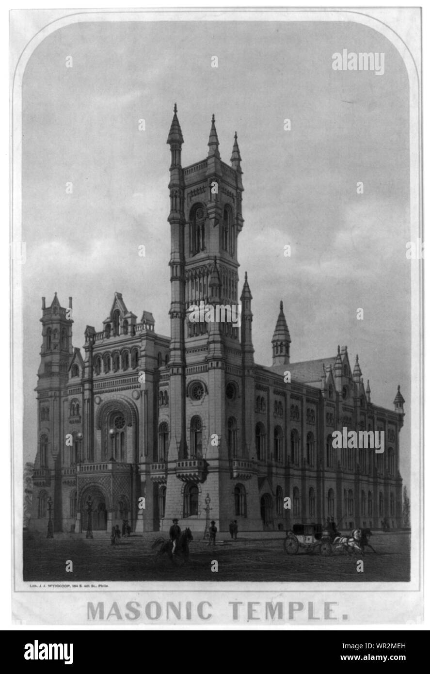 Tempio massonico Foto Stock