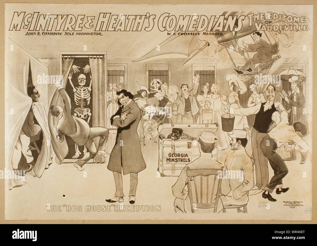 Mcintyre & Heath's comici la personificazione del vaudeville. Riassunto: 1 : stampa in bianco e nero litografia ; foglio 72 x 102 cm. (Formato poster); Foto Stock