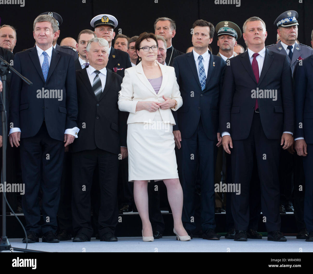 Il 6 agosto 2015 Varsavia, inaugurazione presidenziale in Polonia: Andrzej Duda prestato giuramento come nuovo presidente polacco. Cerimonia presso il maresciallo Jozef Pi³sudski Squar Foto Stock