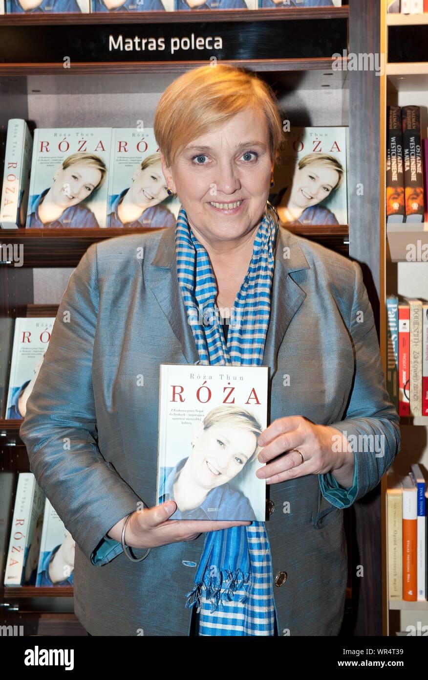 20. 03. 2014 Varsavia, Polonia. Roza Thun per promuovere il suo libro. Nella foto: Roza Thun Foto Stock