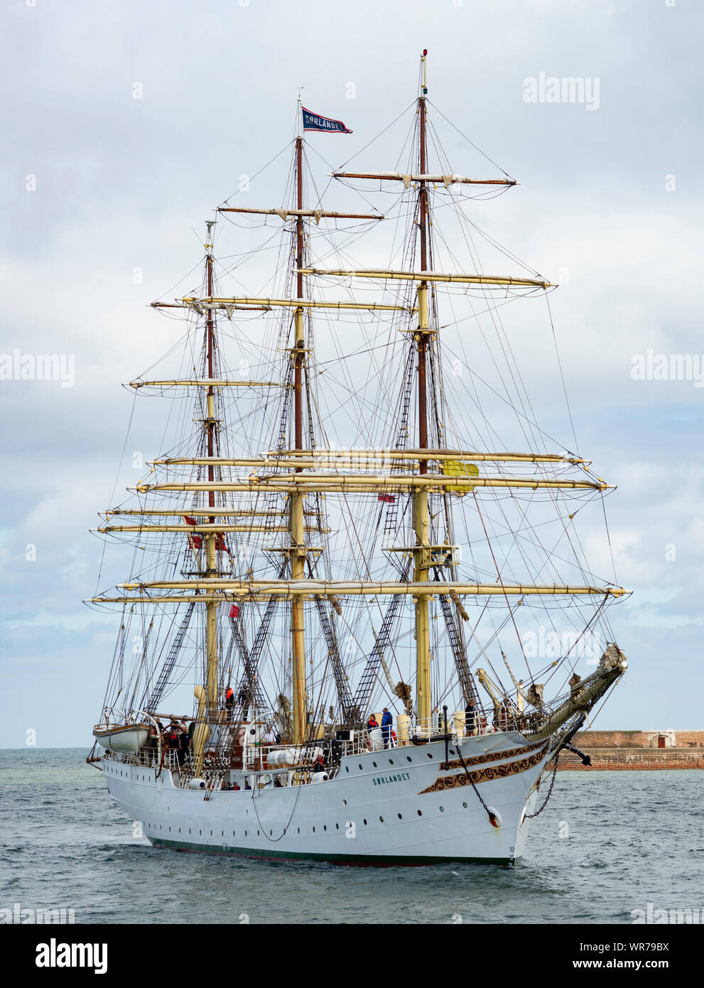 Sørlandet, Norvegese, costruito 1927, Sunderland Tall Ships, 2018 Foto Stock