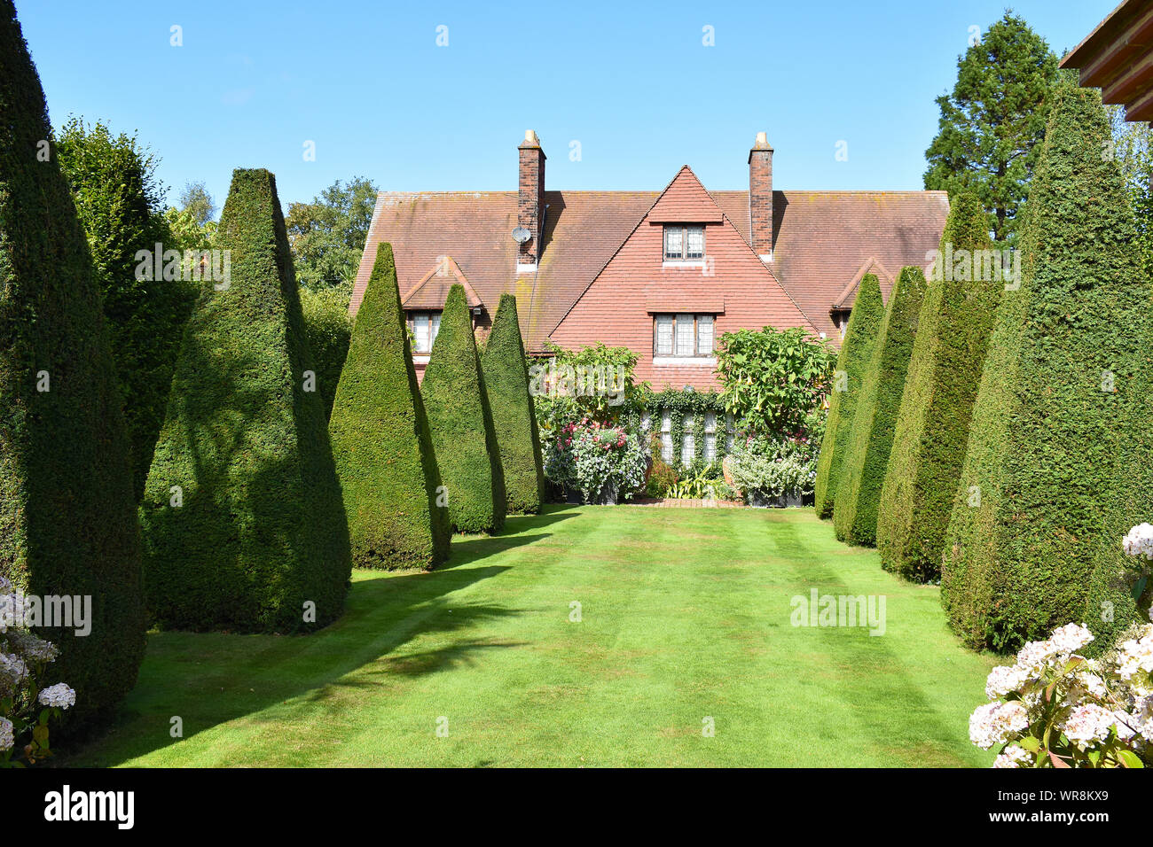 The Old Rectory giardino Norfolk Foto Stock