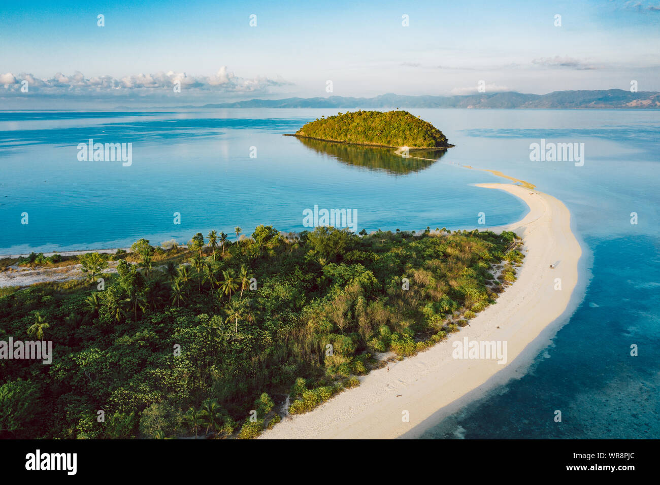 Spiaggia spettacolare nelle Filippine Foto Stock