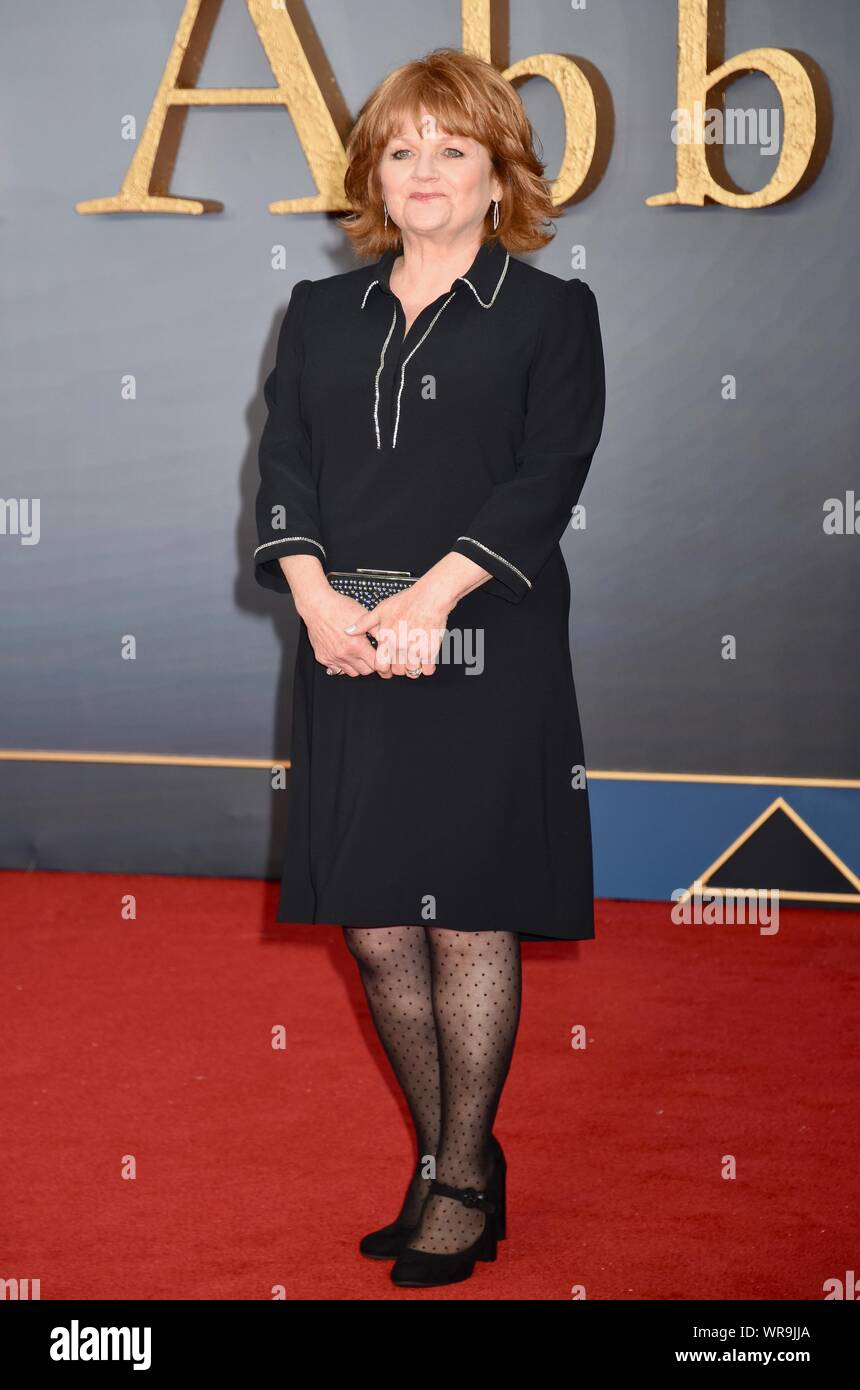 Lesley Nicol. 'Downton Abbey' Premiere Mondiale, Cineworld, Leicester Square, Londra. Regno Unito Foto Stock