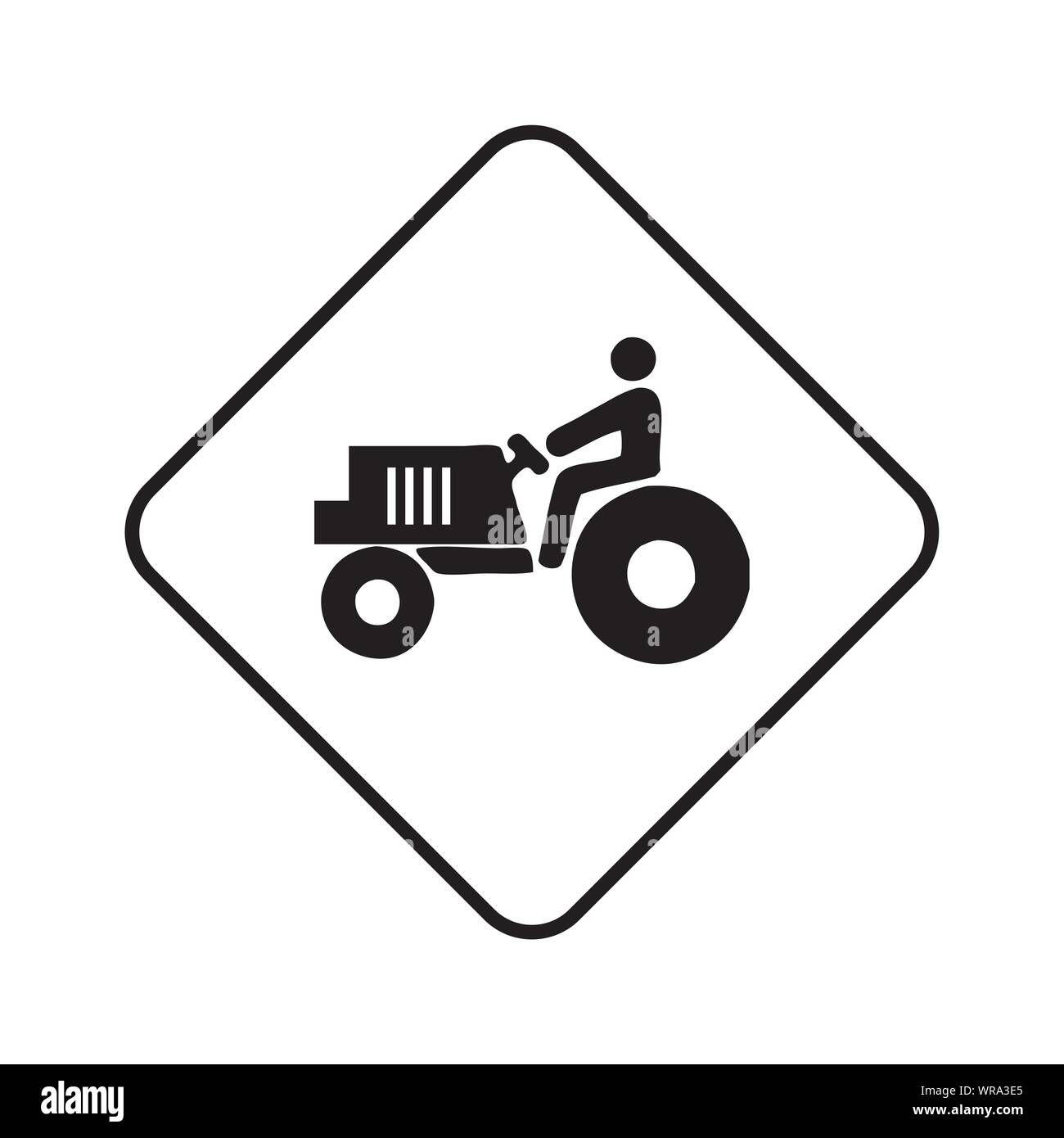 Il trattore, agricoltura, trasporti, vettore, icona Illustrazione Vettoriale