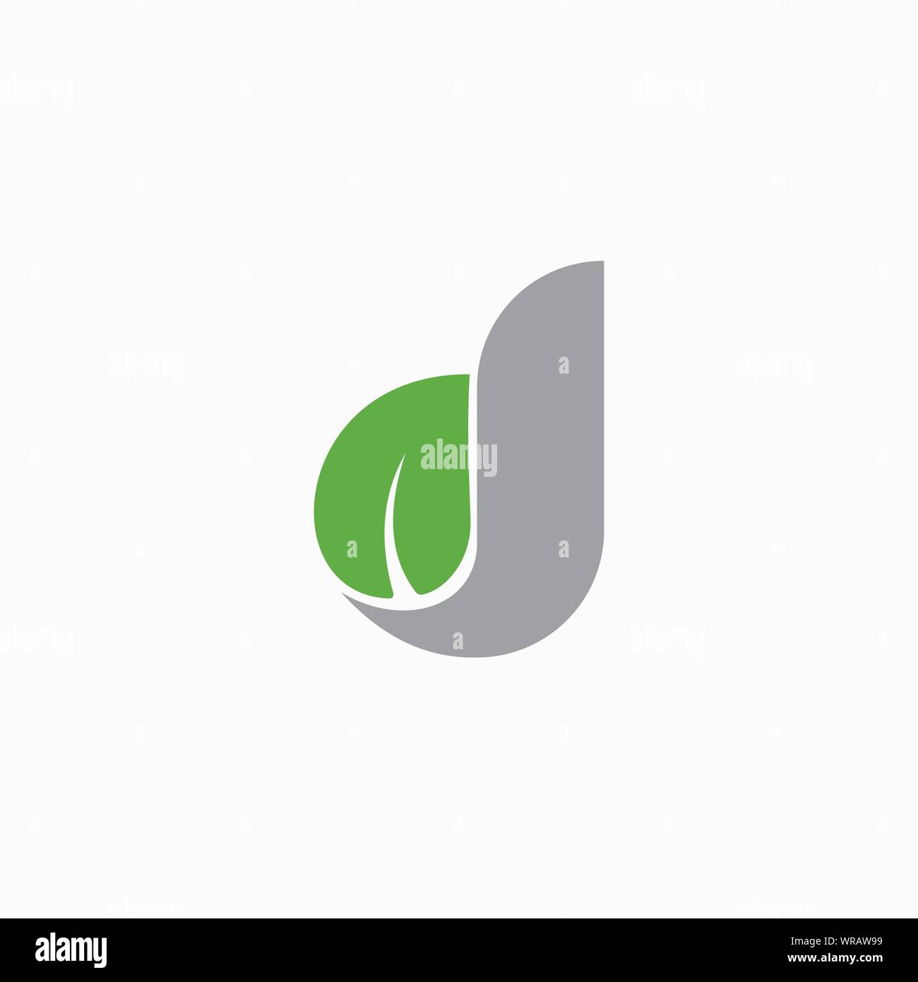 Vettore concetto minimale per astratta icona logo lettera D. Logo digitale del modello di progettazione Illustrazione Vettoriale
