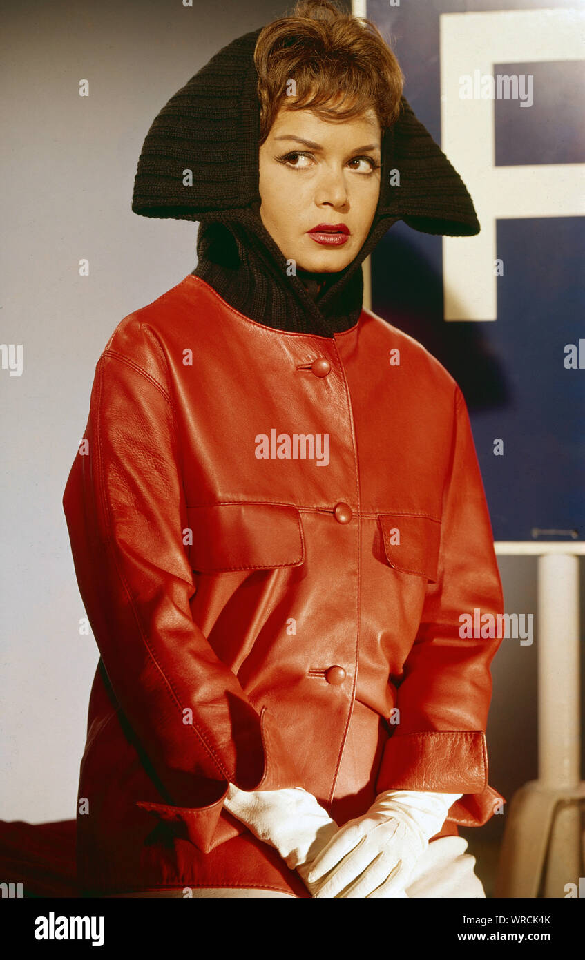 Eva Bartok, ungarisch britische Schauspielerin, Deutschland frühe 1960er Jahre. Ungherese British attrice Eva Bartok, Germania primi 1960s. Foto Stock