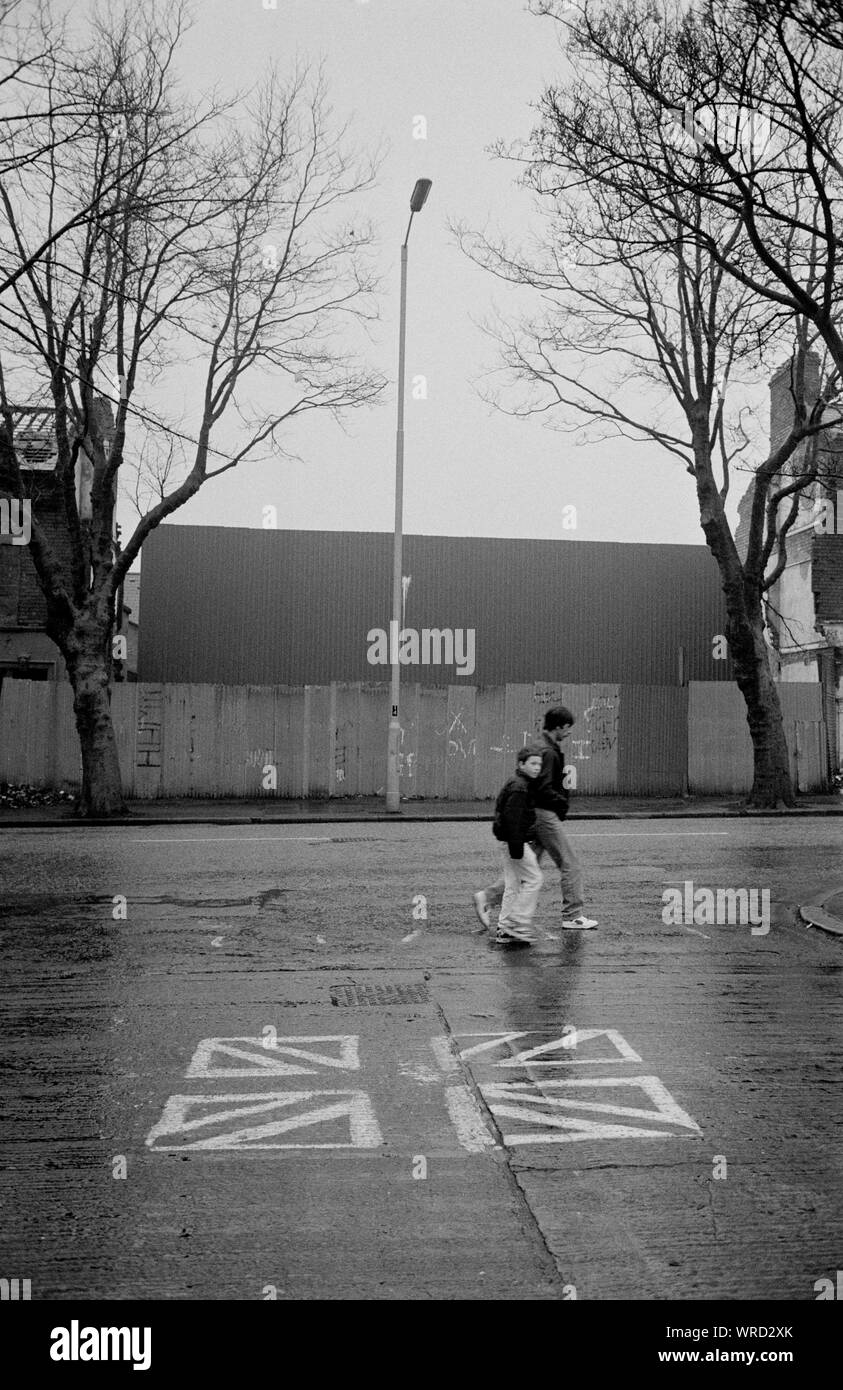 A Belfast, Irlanda del Nord, nel dicembre 1992. Foto Stock