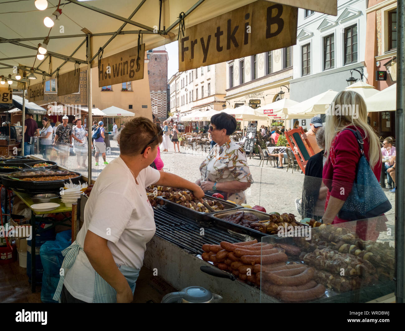 Festival del gusto - un annuale fiera gastronomica a Lublino Foto Stock