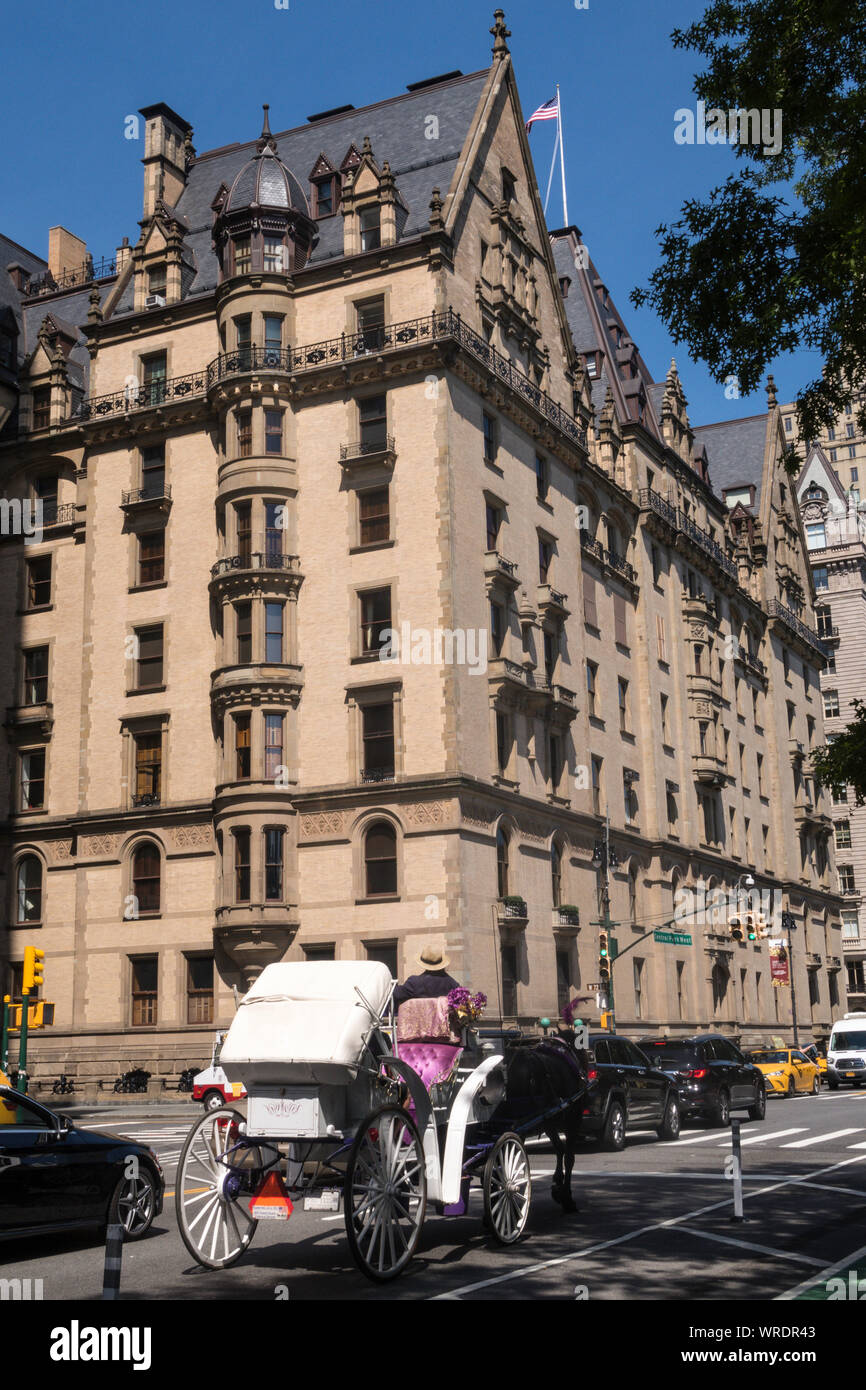 L'unità Dakota Co-op Apartment House, Central Park West, NYC Foto Stock