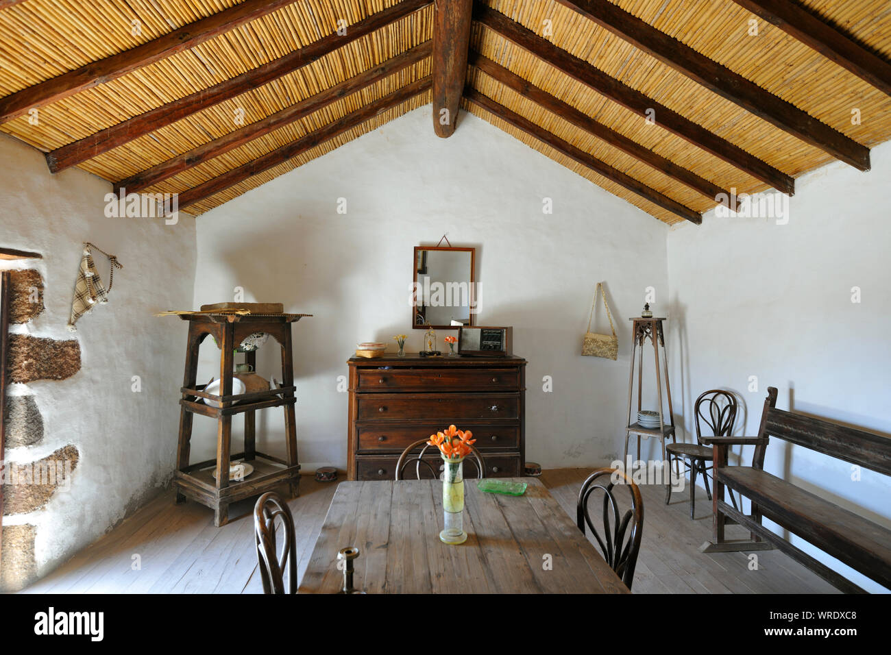 Casa Tradizionale in La Alcogida, Tefia. Fuerteventura Isole Canarie. Spagna Foto Stock