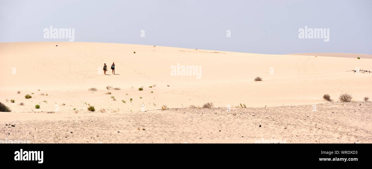Parque Natural de Corralejo (Corralejo parco naturale). Fuerteventura Isole Canarie. Spagna Foto Stock