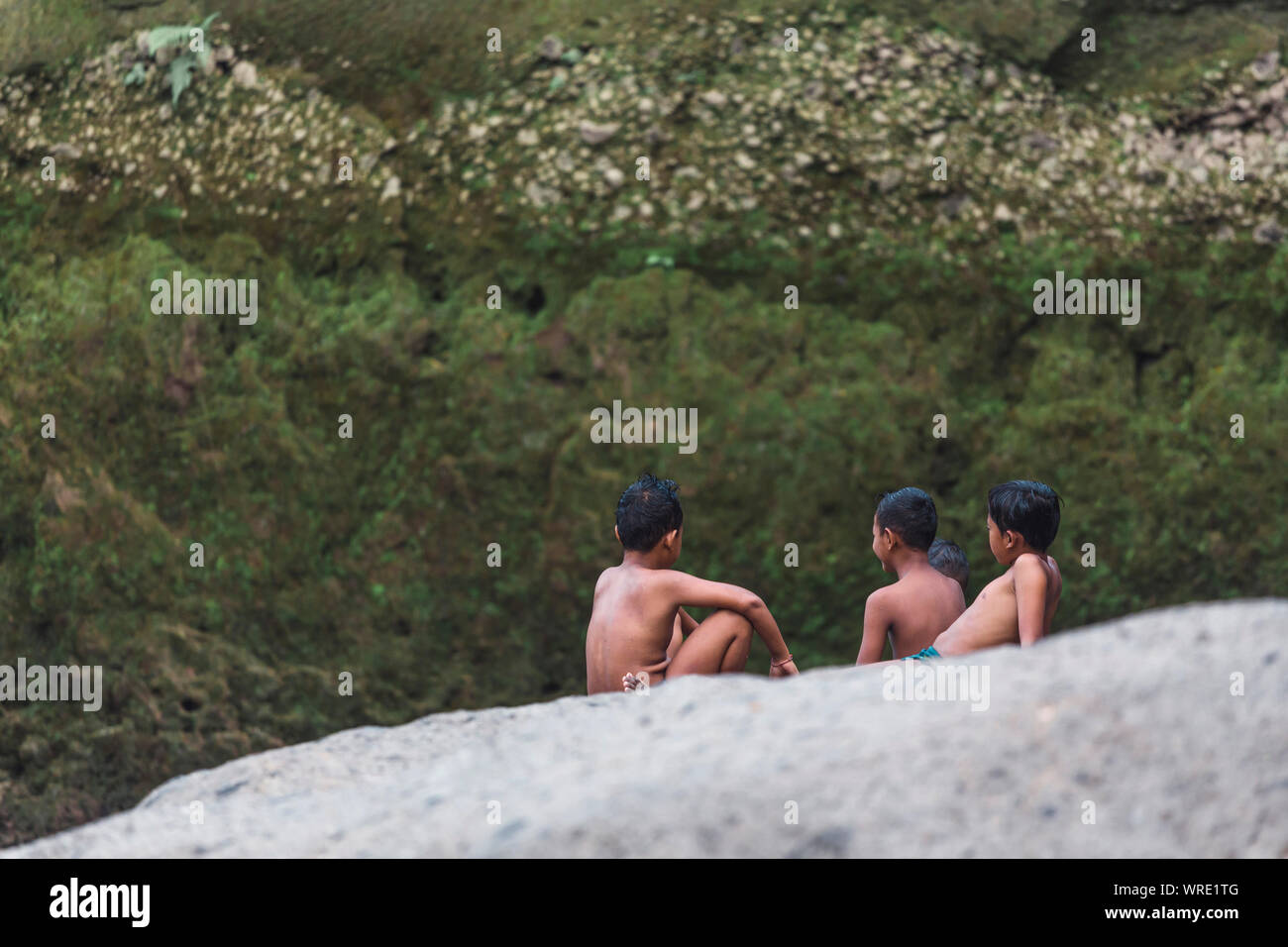 Bambini asiatici Foto Stock
