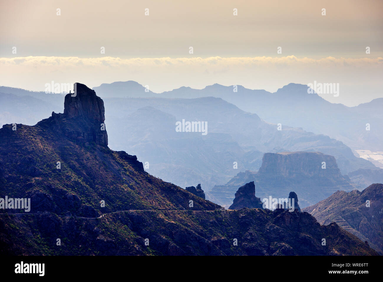 Roque Nublo, Gran Canaria. Isole Canarie Spagna Foto Stock