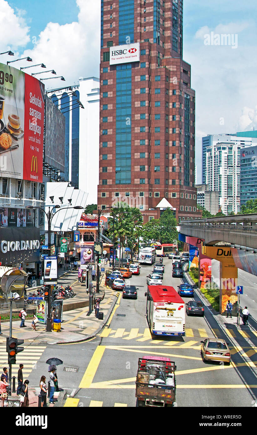 Scena di strada, Bintag, Kuala Lumpur, Malesia Foto Stock