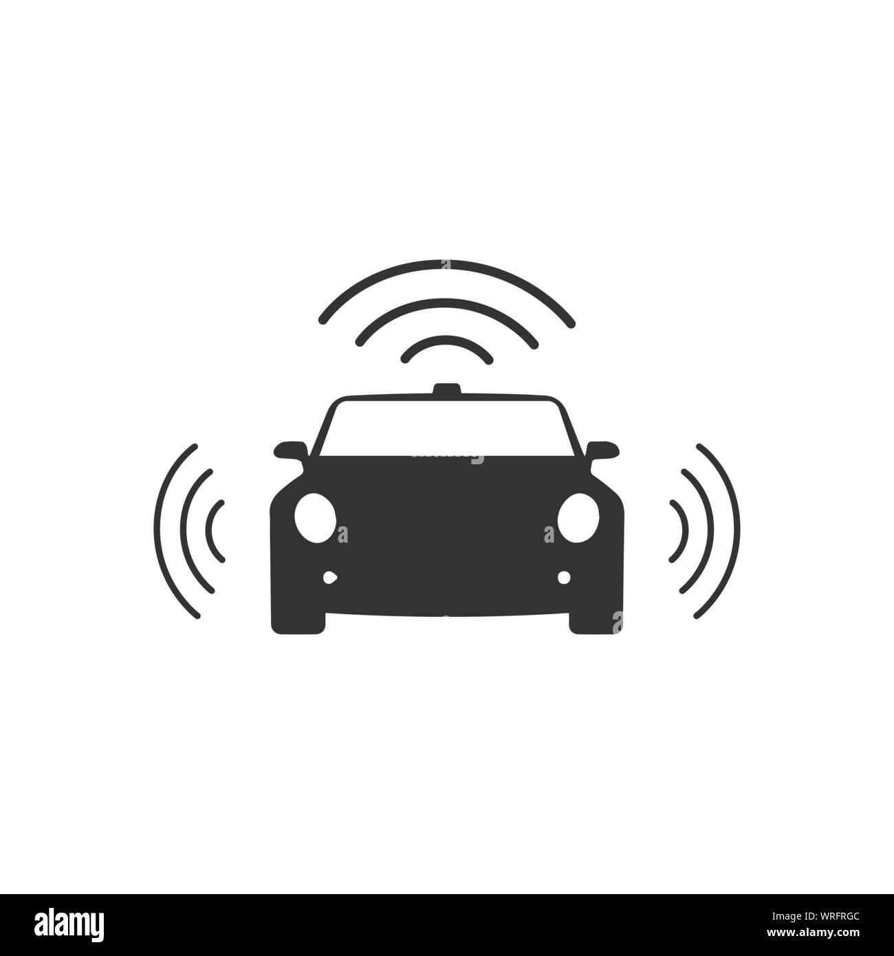 Infografico autonomo auto auto di guida immagine vettoriale illustrazione design Illustrazione Vettoriale