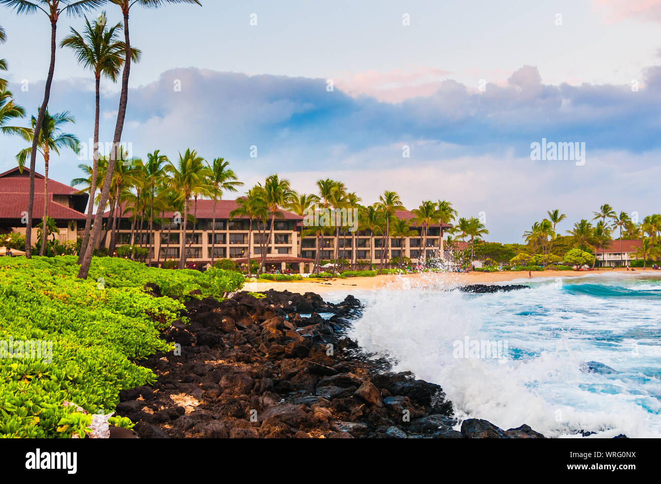 Koloa, Kauai HI - Aprile 25, 2008 - Lo Sheraton Resort sulla spiaggia di Koloa, Kauai, Hawaii, STATI UNITI D'AMERICA Foto Stock