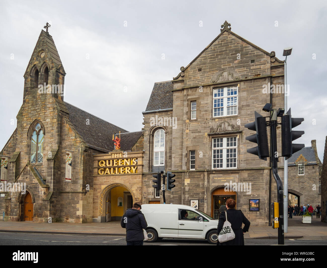 Regina della Galleria del Palazzo di Holyroodhouse a Edimburgo, Scozia. Foto Stock