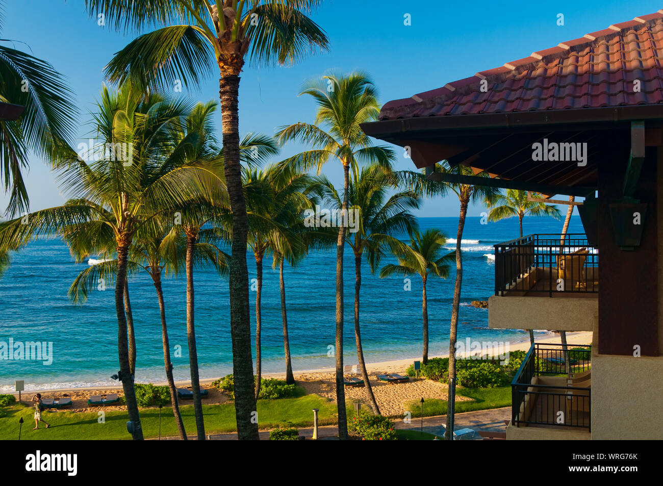 Koloa, Kauai HI - Aprile 25, 2008 - Lo Sheraton Resort sulla spiaggia di Koloa, Kauai, Hawaii, STATI UNITI D'AMERICA Foto Stock