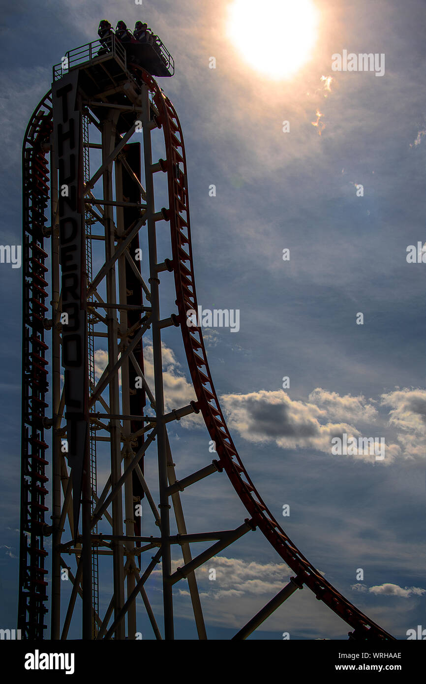 Coney Island Rollercoaster Foto Stock