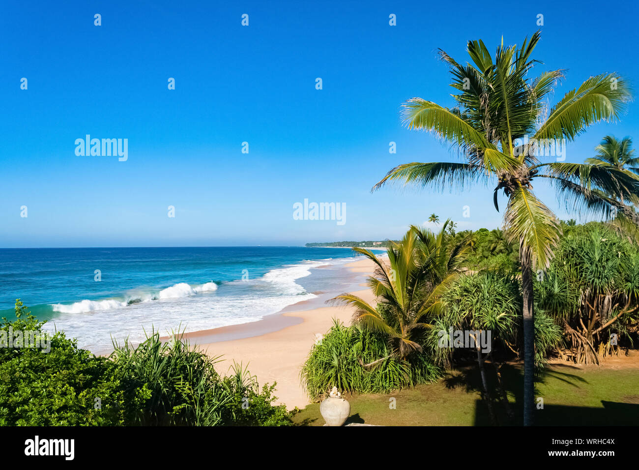 Indian Ocean Beach a Koggala Sri Lanka Foto Stock