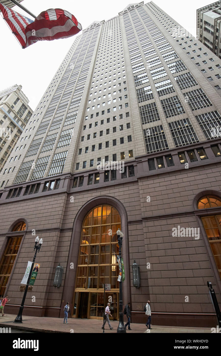 190 South lasalle street la banca degli Stati Uniti la costruzione di Chicago in Illinois USA Foto Stock