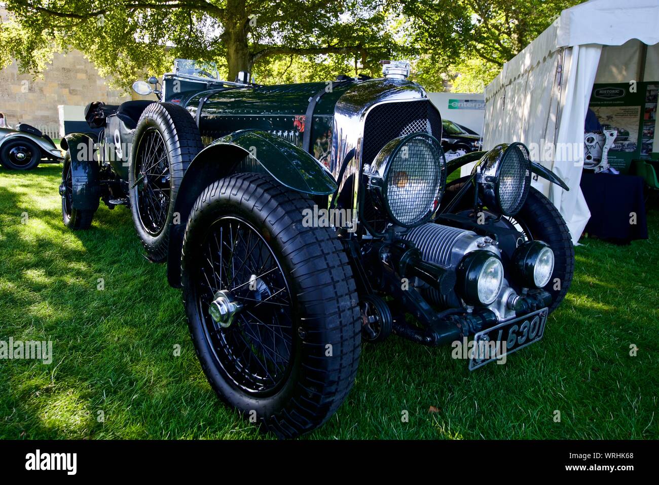 Il 1929 Bentley 4.5L soffiante (GJ 6301) al Concours d'Eleganza a Blenheim Palace il 8 settembre 2019 Foto Stock