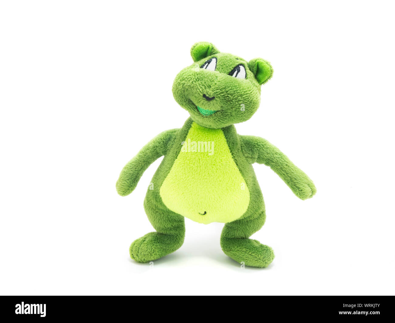 Beaver toy isolati su sfondo bianco. Foto Stock