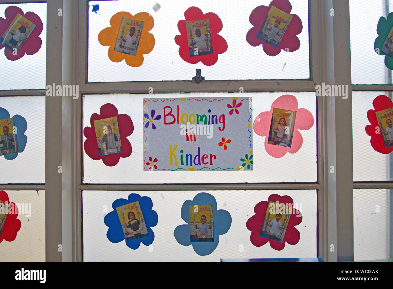 Poster in Aula Kindergarten Foto Stock