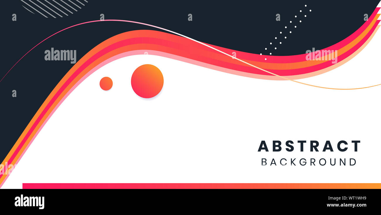 Onda astratta vettore di fondo formato minimo Foto Stock
