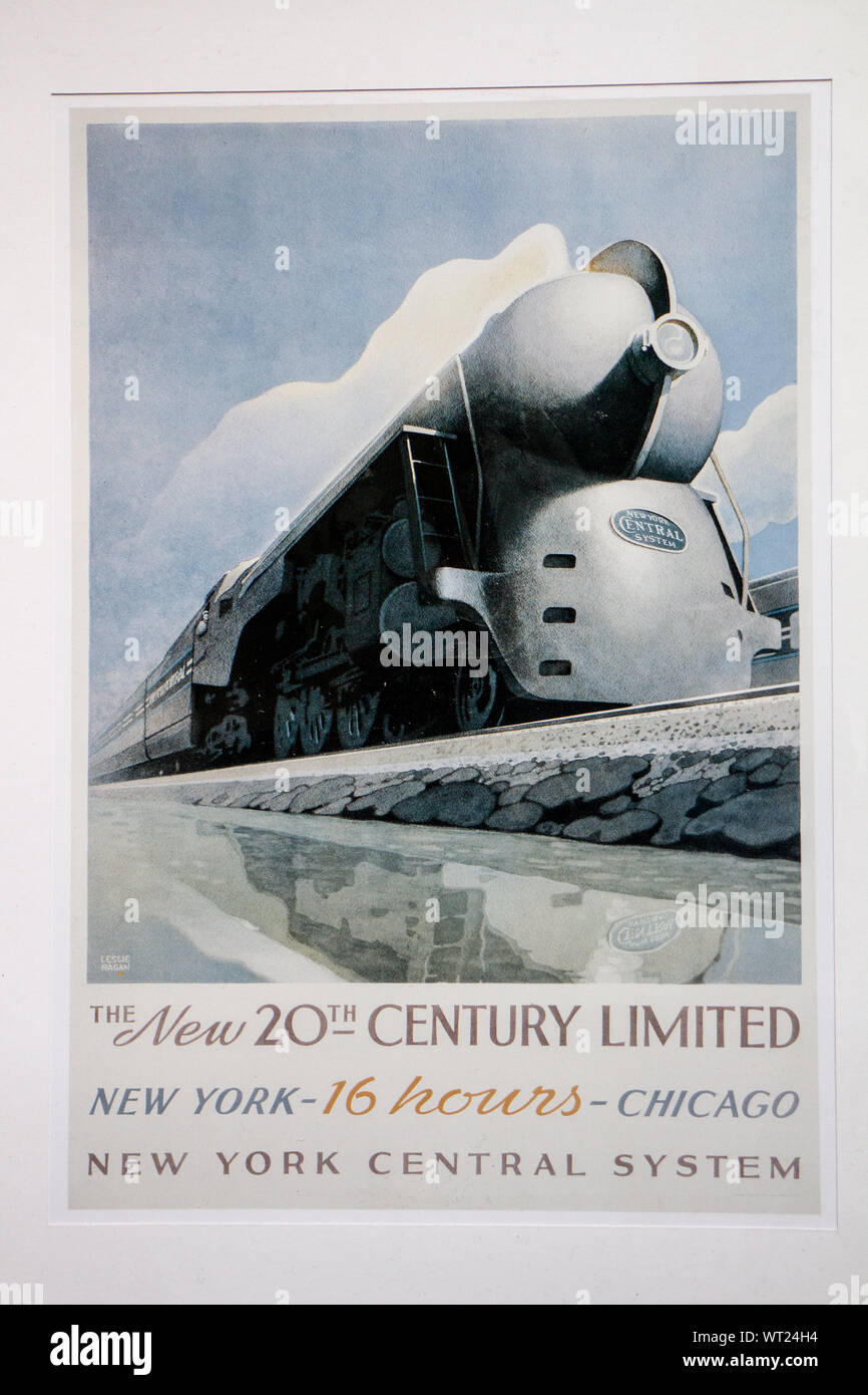 Poster ferroviarie Foto Stock