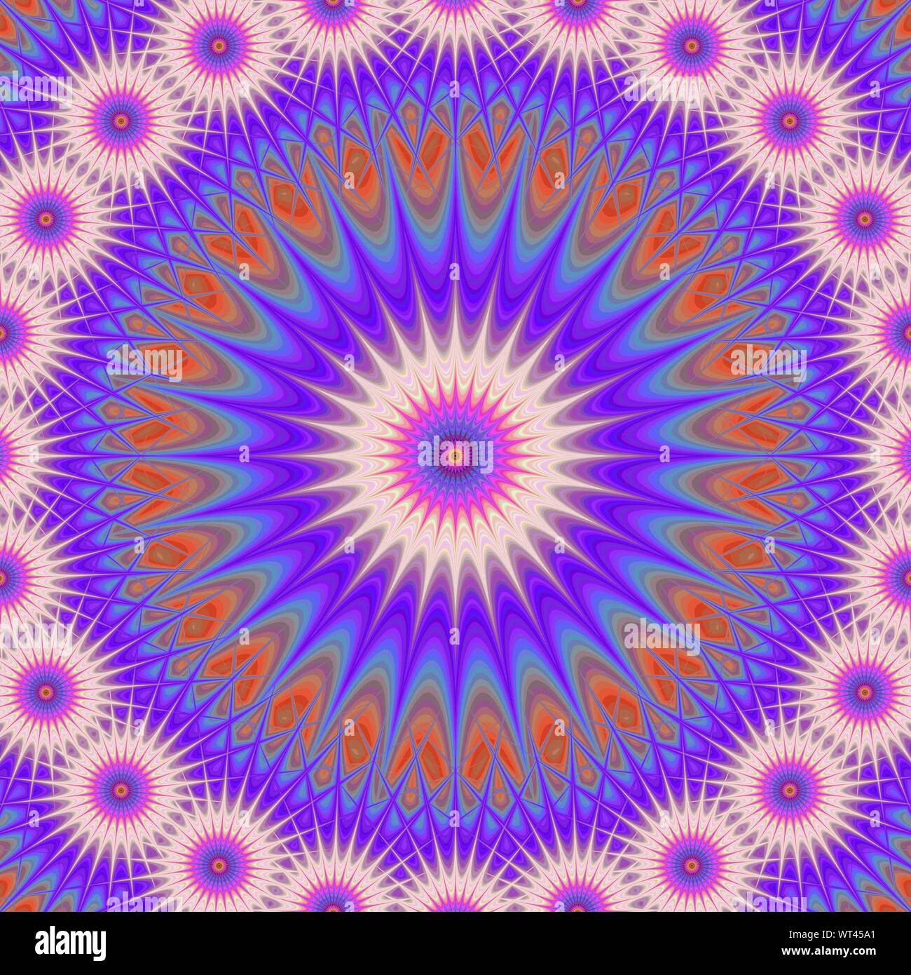 Abstract multicolore mandala ornamento di sfondo - illustrazione vettoriale Illustrazione Vettoriale
