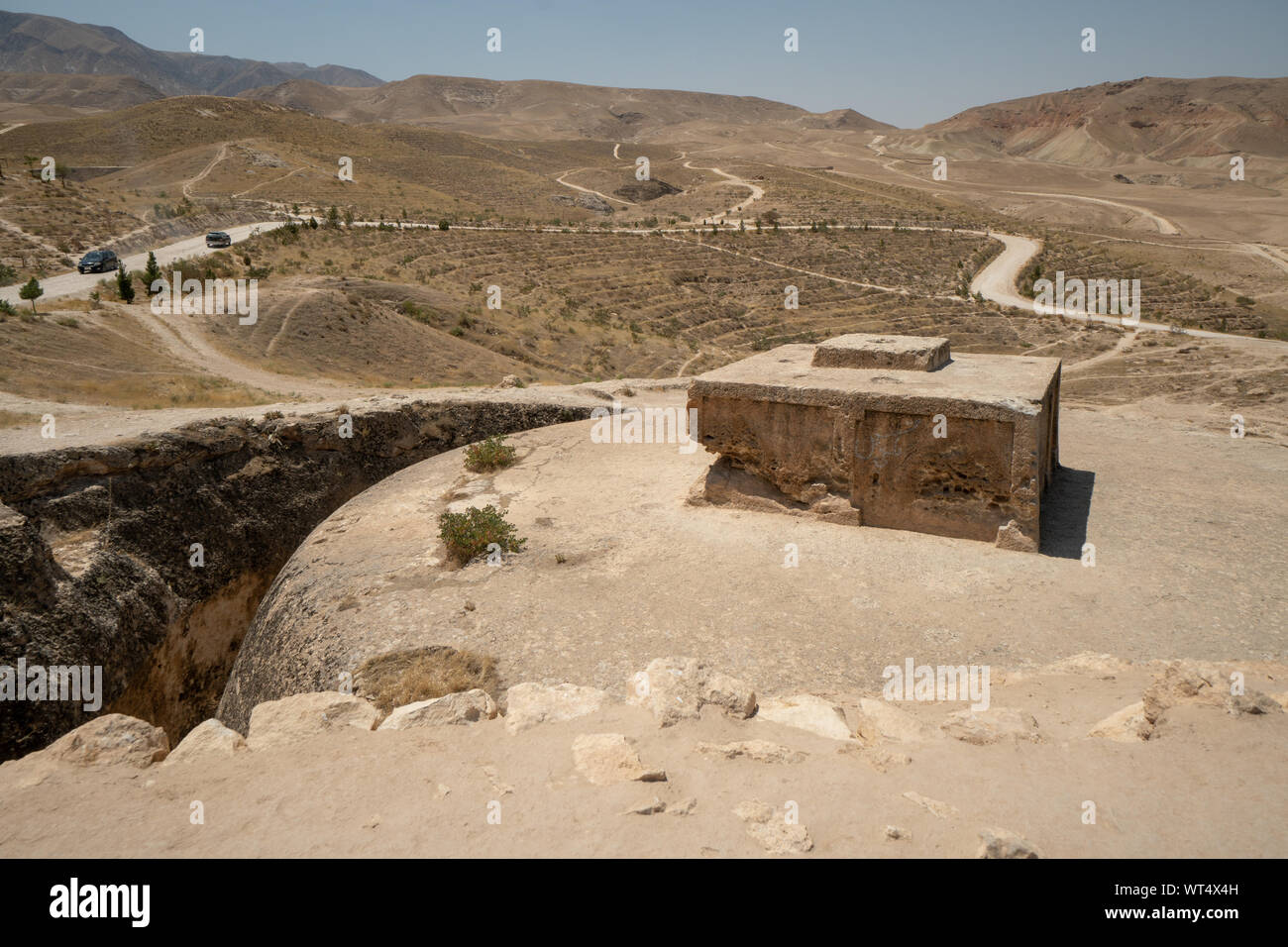 Takht-e Rostam antico stupa buddisti-monastero di Samangan, Afghanistan in agosto 2019 Foto Stock