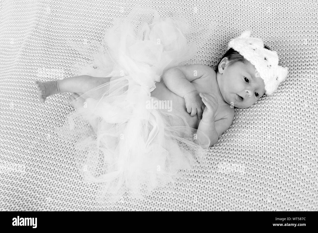 1 settimana old Baby girl Foto Stock