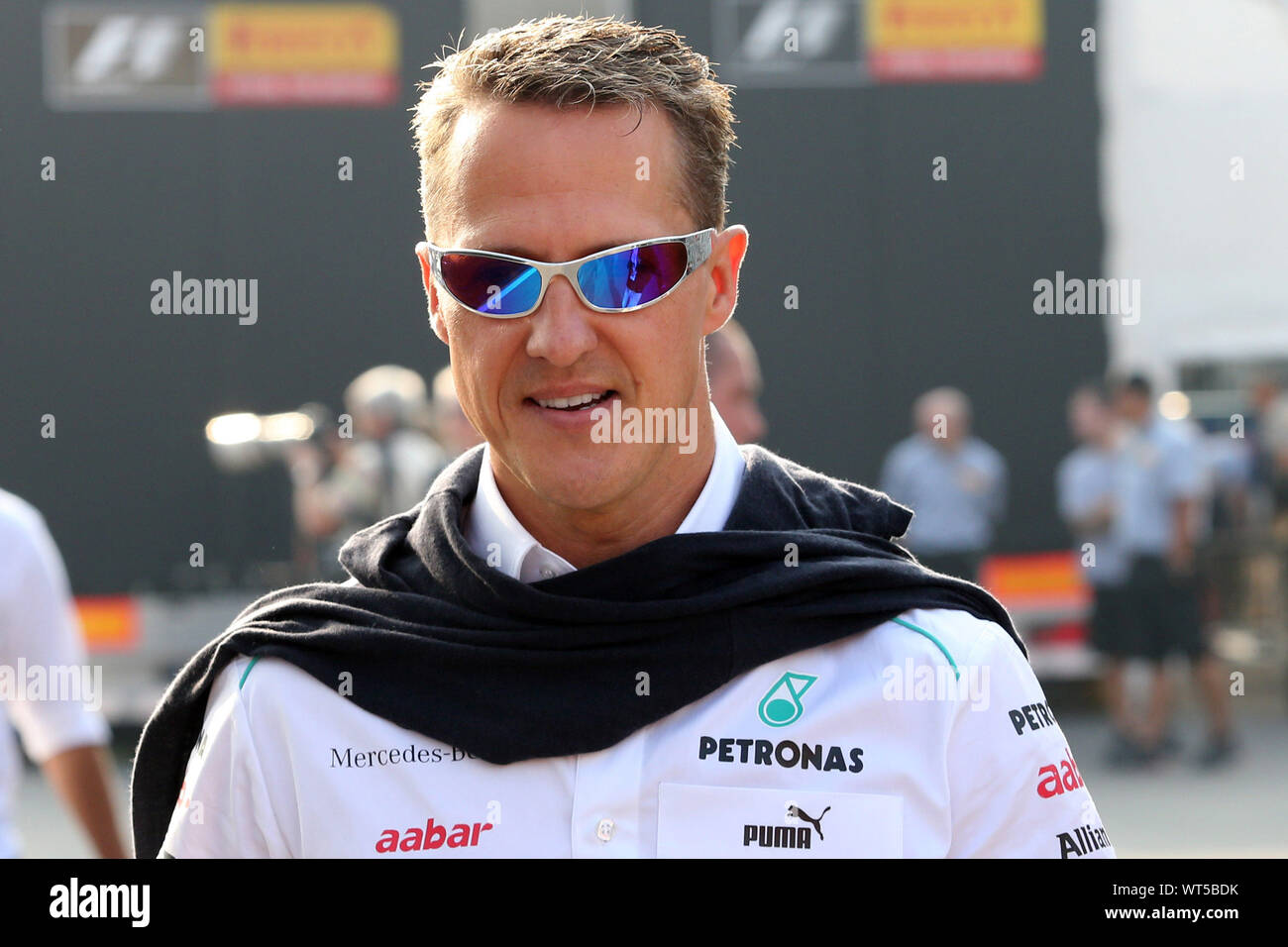 Monza, Italia. Il 6 settembre 2012. Michael Schumacher durante il Gran Premio di Italia di Formula 1 Foto Stock