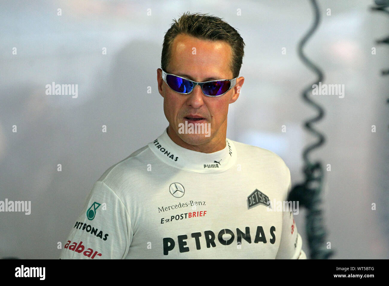 Monza, Italia. Il 6 settembre 2012. Michael Schumacher durante il Gran Premio di Italia di Formula 1 Foto Stock