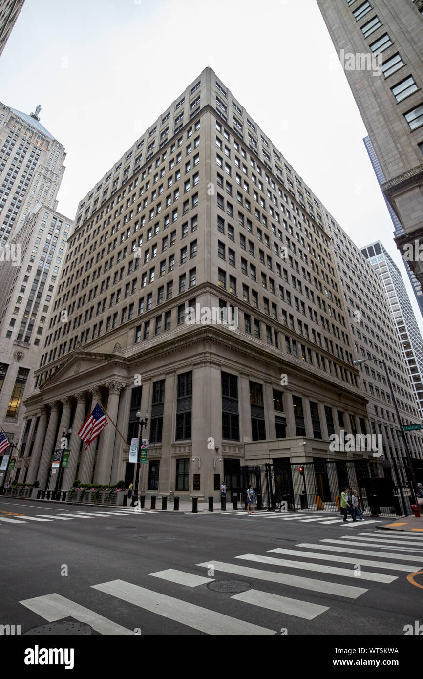 La Federal Reserve Bank di Chicago Illinois USA Foto Stock