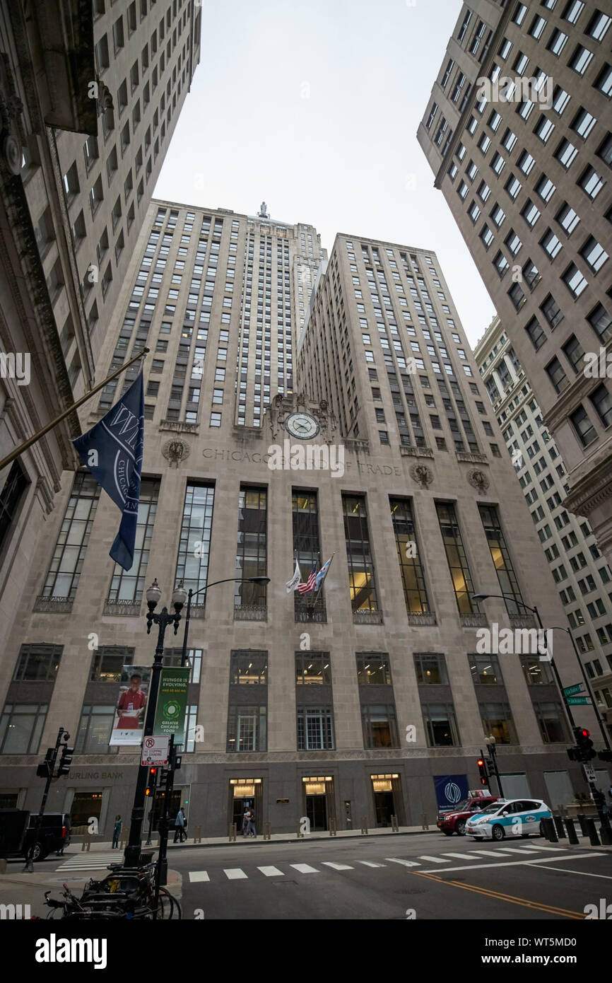 Chicago Board of Trade building Chicago Illinois USA Foto Stock