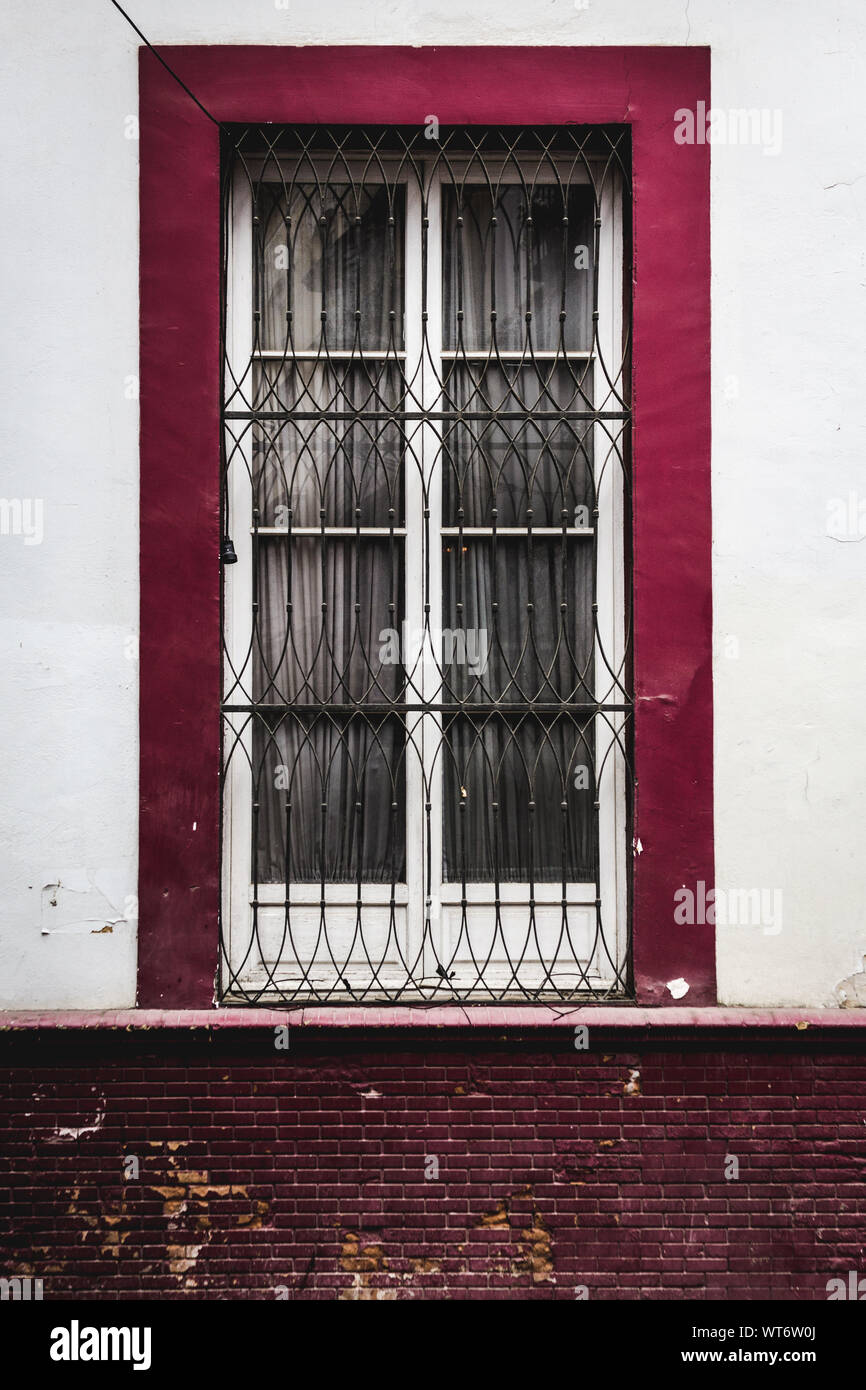 Tradizionale spagnolo windows, Siviglia, Spagna Foto Stock