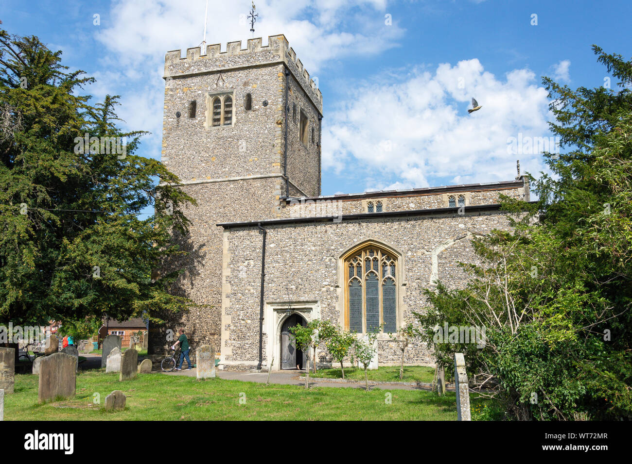 Chiesa di Santa Maria, villaggio Road, Denham, Buckinghamshire, Inghilterra, Regno Unito Foto Stock