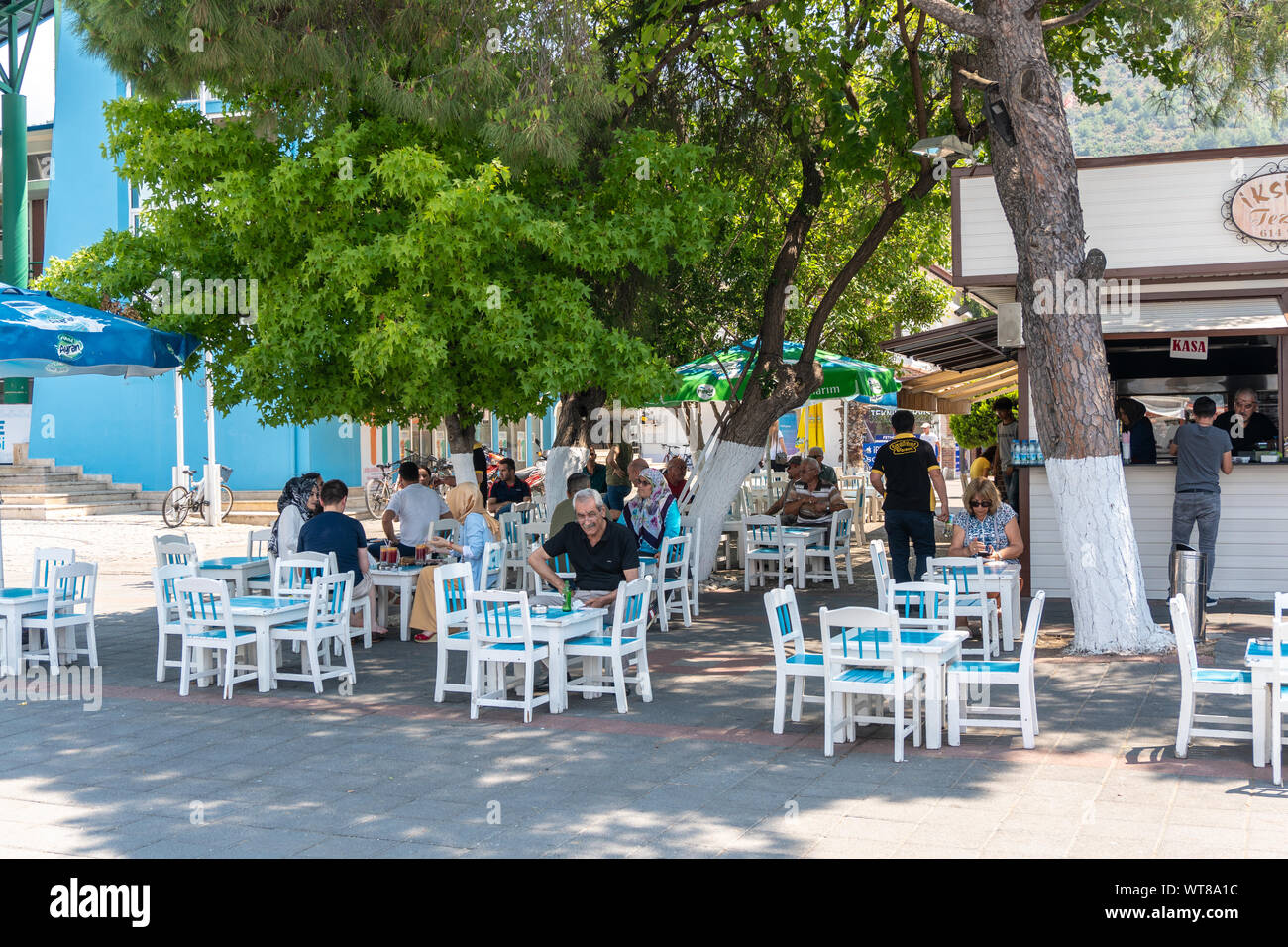 Outdoor Cafe Turchia Foto Stock