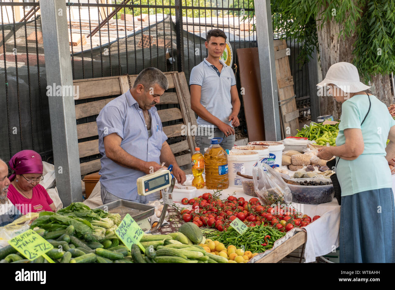Fethiye giorno di mercato Foto Stock