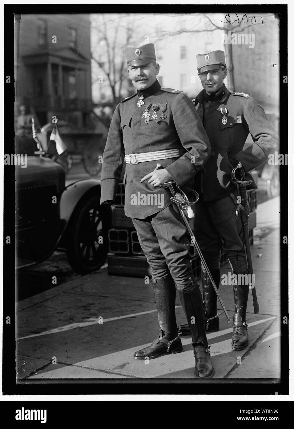 MENADOVITCH, MICHAILO. LT. COL., esercito serbo. Missione serba a U.S. Foto Stock